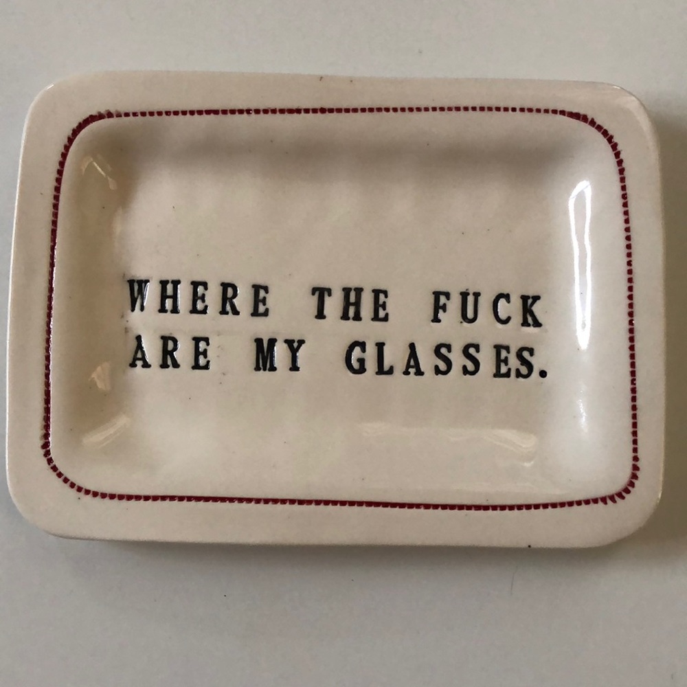 Honestly Goods. Kitschy. Handmade Made in California. Glossy off-white. Funny.